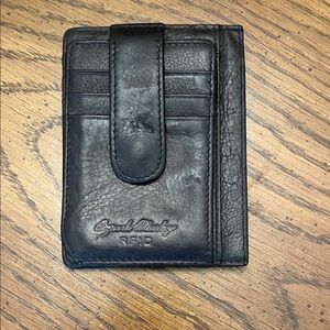 Osgoode Marley Genuine Leather RFID Money Clip Wallet in Black